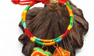 五彩绳手链编法图解